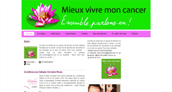 Desktop Screenshot of mieuxvivremoncancer.com
